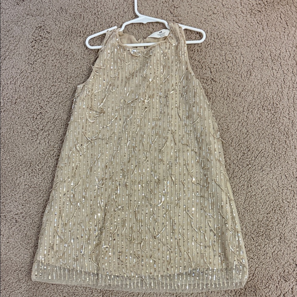 H&M Shimmering Gold Kids Dress